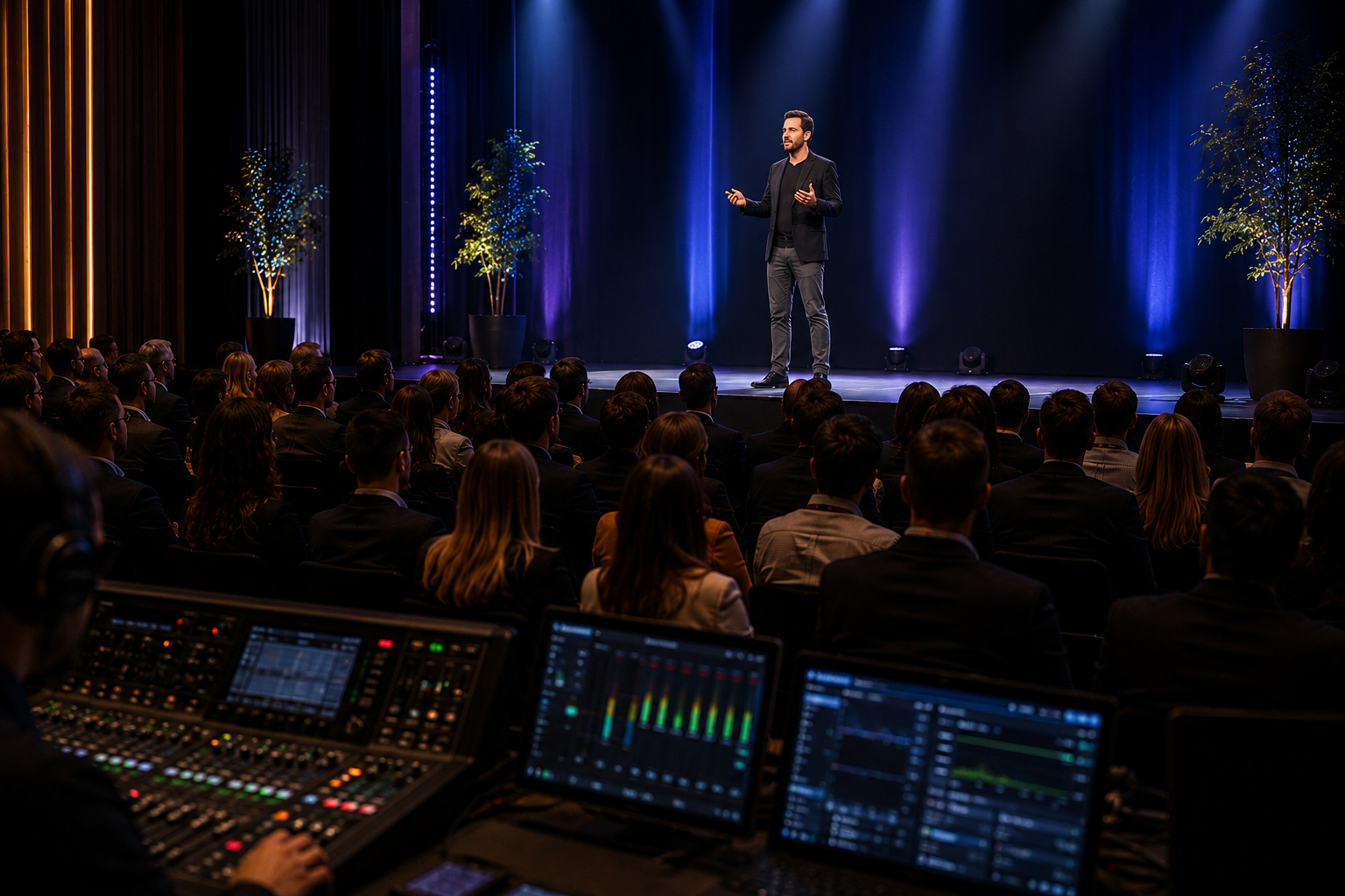 Conférence multilingue live — prestation Lunika Events en Suisse romande